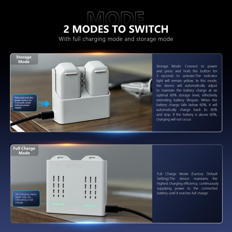 For DJI Neo Two-way Charging Butler Battery Charger Hub (Grey) - Other by STARTRC | Online Shopping UK | buy2fix