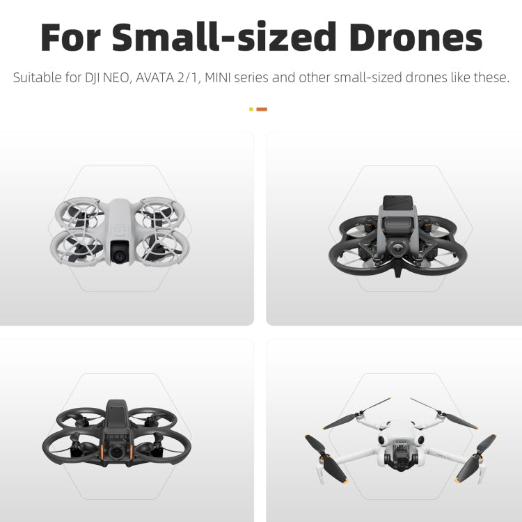 Sunnylife Drone Landing Pad 35cm Fast-Fold Double-Sided Leather Waterproof Helipad for DJI Neo / Avata 1 / 2 / Mini Series (Yellow+Orange) - Other by Sunnylife | Online Shopping UK | buy2fix