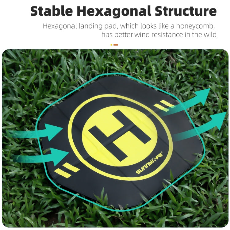 Sunnylife Drone Landing Pad 35cm Fast-Fold Double-Sided Leather Waterproof Helipad for DJI Neo / Avata 1 / 2 / Mini Series (Yellow+Orange) - Other by Sunnylife | Online Shopping UK | buy2fix