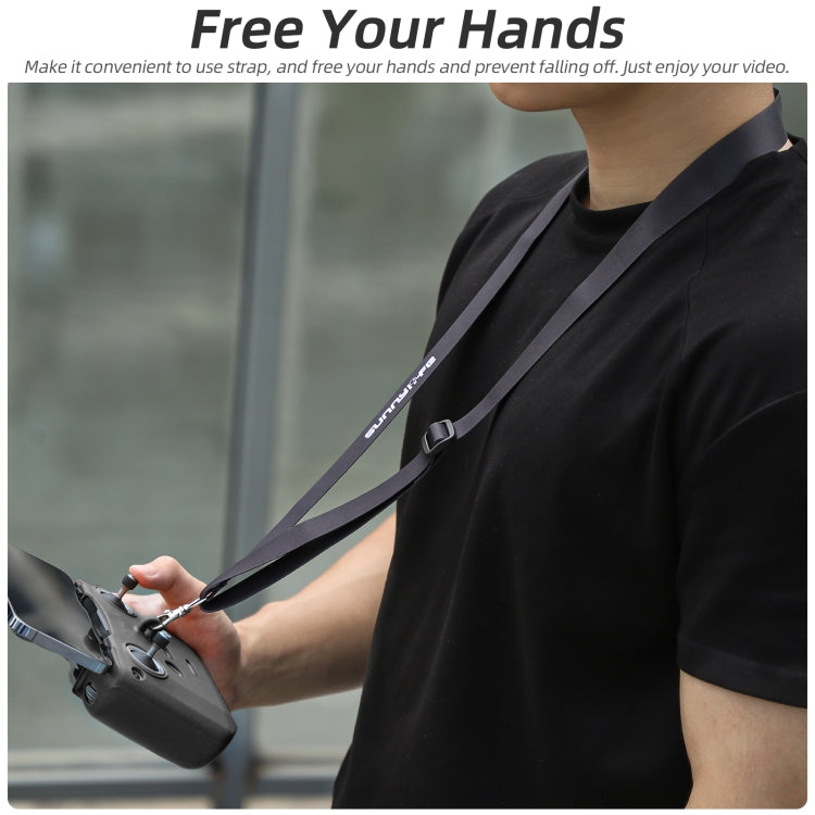 For DJI Neo / Mini 4 Pro / RC-N3 / RC-N2 / RC-N1 Sunnylife Controller Protective Cover Silicone Case with Neck Strap (Grey) - Cases & Bags by Sunnylife | Online Shopping UK | buy2fix