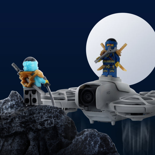 For DJI Neo Sunnylife Building Blocks Adapter Funny Building Bricks Toy Expansion Accessories (Grey) - Other by Sunnylife | Online Shopping UK | buy2fix