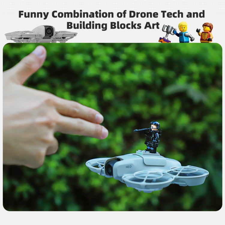 For DJI Neo Sunnylife Building Blocks Adapter Funny Building Bricks Toy Expansion Accessories (Grey) - Other by Sunnylife | Online Shopping UK | buy2fix