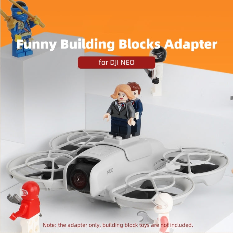 For DJI Neo Sunnylife Building Blocks Adapter Funny Building Bricks Toy Expansion Accessories (Grey) - Other by Sunnylife | Online Shopping UK | buy2fix