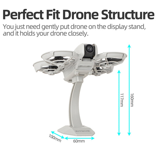For DJI Neo Sunnylife Desktop Display Stand Drone Mount Exhibition Base Bracket (Grey) - Mount & Holder by Sunnylife | Online Shopping UK | buy2fix