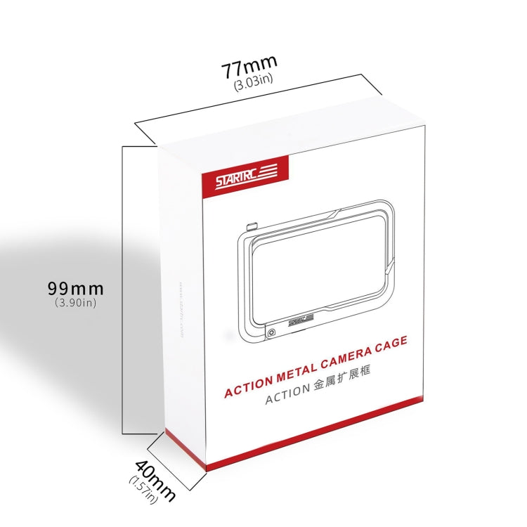 For DJI Osmo Action 5 Pro STARTRC Metal Cage Expansion Adapter Frame with Cold Shoe (Grey) - Protection Frame by STARTRC | Online Shopping UK | buy2fix