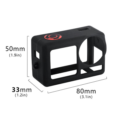 For DJI Osmo Action 5 Pro STARTRC Silicone Protective Case with Lens Cover (Black) by buy2fix