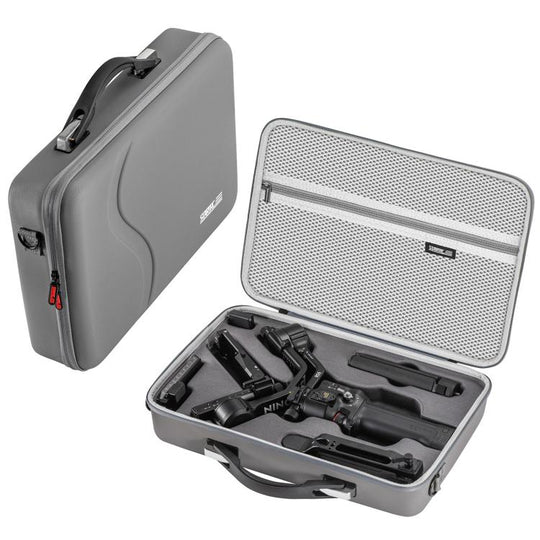 For DJI RS 5 STARTRC Portable PU Storage Bag Box Suitcase (Grey)