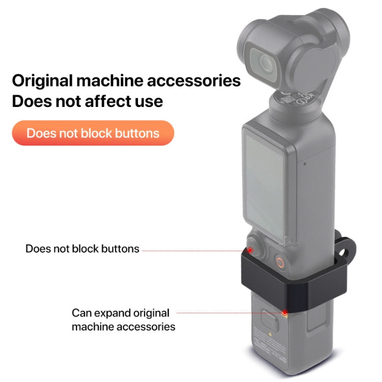 For DJI OSMO Pocket 3 Expansion Bracket Adapter (Black) by buy2fix