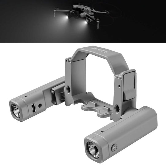 For DJI Mini 4 Pro STARTRC Night Navigation Searchlight LED Flashlight Rechargeable Refill Lighting Signal Light (Grey)
