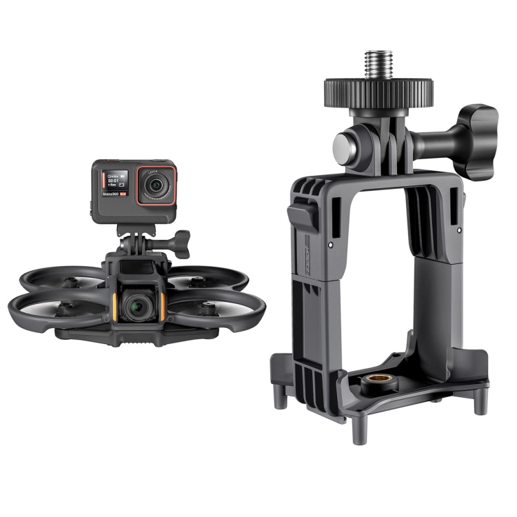 For DJI Avata 2 STARTRC Action Camera Holder Mount Drone Expansion Bracket (Black) by STARTRC