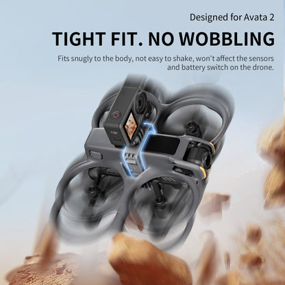 For DJI Avata 2 STARTRC Action Camera Holder Mount Drone Expansion Bracket (Black) by STARTRC