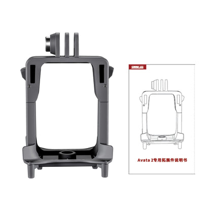 For DJI Avata 2 STARTRC Action Camera Holder Mount Drone Expansion Bracket (Black) by STARTRC