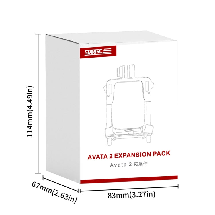 For DJI Avata 2 STARTRC Action Camera Holder Mount Drone Expansion Bracket (Black) by STARTRC