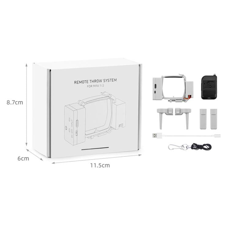 For DJI Mini 2 / Mavic Mini Air-Dropping System Thrower Parabolic (Grey) - Other by BRDRC | Online Shopping UK | buy2fix