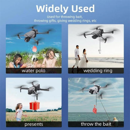 BRDRC Air-Dropping System Drone Thrower Parabolic For DJI Mini 4 Pro / 3 Pro / Air 3 / Mavic 3 / 3 Pro (Black) - Other by BRDRC | Online Shopping UK | buy2fix