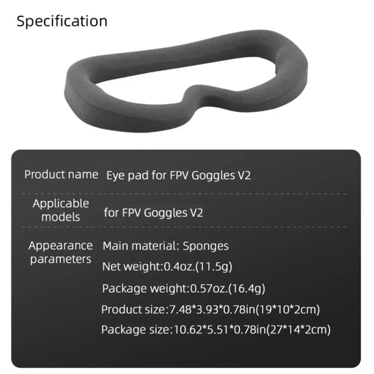 For DJI FPV Goggles V2  BRDRC Flying Glasses Protector Eyecups (Dark Grey) - Other Accessories by BRDRC | Online Shopping UK | buy2fix
