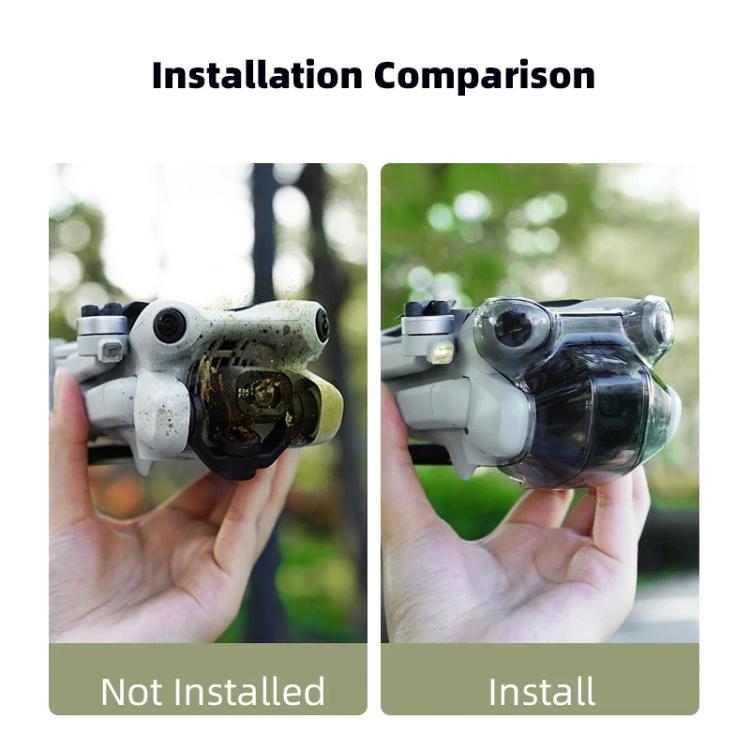 For DJI Mini 4 Pro BRDRC Lens Protective Cover Gimbal Cover (Transparent Black) - Other by BRDRC | Online Shopping UK | buy2fix