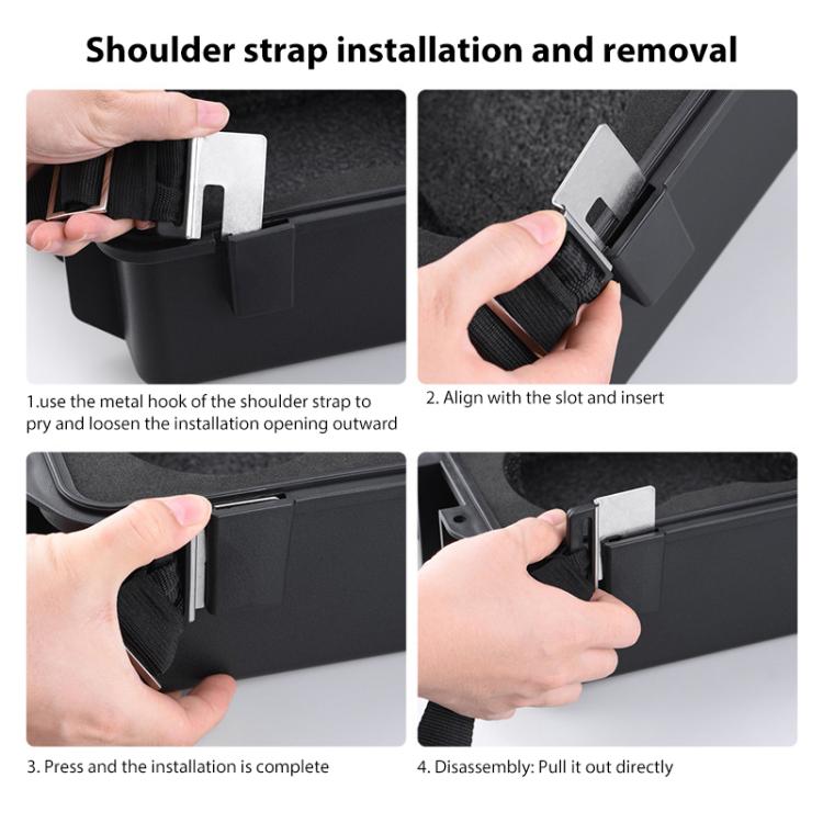For DJI Mavic 2 BRDRC Crossbody Safety Carrying Storage Bag Waterproof Explosion-proof Box (Black) - Backpacks & Bags by BRDRC | Online Shopping UK | buy2fix
