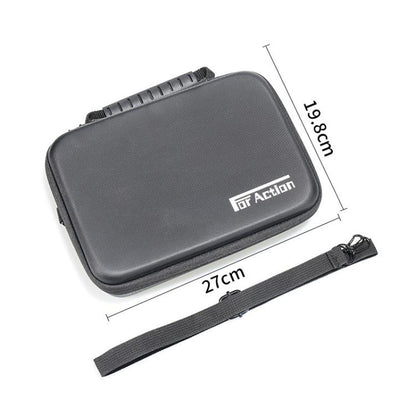 For DJI Osmo Action 5 Pro / 4 / 3 Hand Strap Shoulder Bag Camera and Accessories PU Storage Bag (Black) - Case & Bags by buy2fix | Online Shopping UK | buy2fix