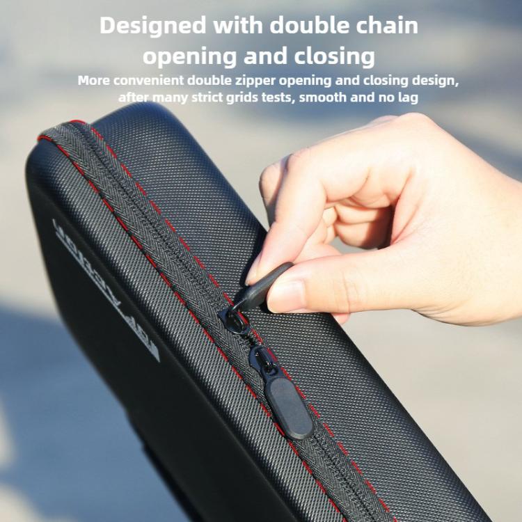 For DJI Osmo Action 5 Pro / 4 / 3 Hand Strap Shoulder Bag Camera and Accessories PU Storage Bag (Black) - Case & Bags by buy2fix | Online Shopping UK | buy2fix