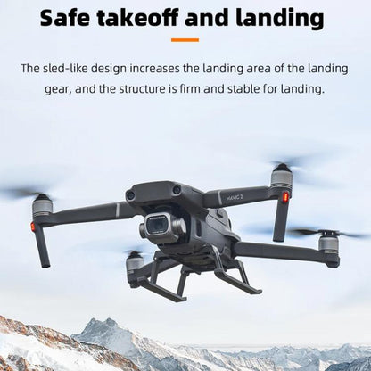 For DJI Mavic 2 BRDRC Sled Folding Heightened Landing Gear Training Rack (Grey) - Holder Series by BRDRC | Online Shopping UK | buy2fix