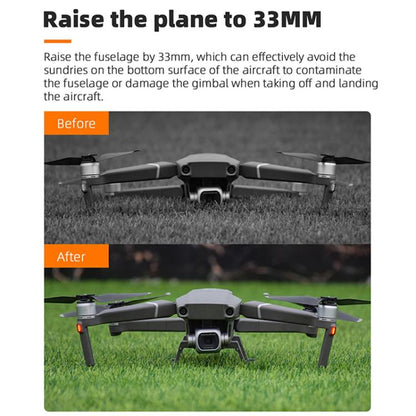 For DJI Mavic 2 BRDRC Sled Folding Heightened Landing Gear Training Rack (Grey) - Holder Series by BRDRC | Online Shopping UK | buy2fix