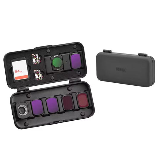 BRDRC Storage Case for DJI Osmo Pocket 3 Filter, TF/SD Card, Wide-Angle & Macro Lens Organizer (Black) - Case & Bags by BRDRC | Online Shopping UK | buy2fix