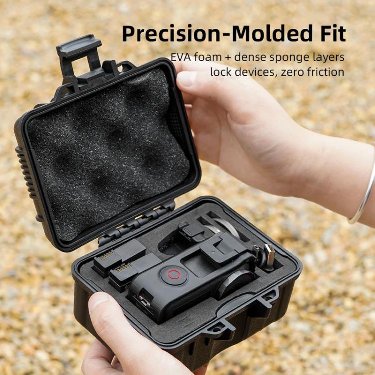 For DJI OSMO Action 5 Pro / 4 / 3 Camera Hard Storage Box Bag Protective Case (Black) - Case & Bags by BRDRC | Online Shopping UK | buy2fix