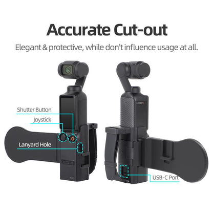 For DJI Osmo Pocket 3 Sunnylife Hand Band Magnetic Expansion Adapter Phone Teleprompter Holder Mount Extension Handle (Black) - Mount & Holder by Sunnylife | Online Shopping UK | buy2fix
