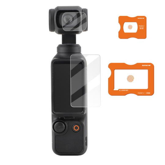 For DJI Osmo Pocket 4 / 3 Sunnylife Lens Screen Protector AR Anti-reflection Tempered Glass Film with Film Locator