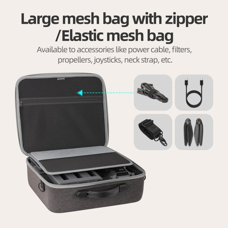 For DJI Mavic 4 Pro Sunnylife Drone Kit Carrying Case Storage Bag (Grey) - Backpacks & Bags by Sunnylife | Online Shopping UK | buy2fix