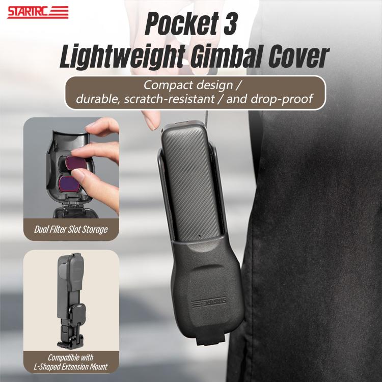 For DJI Osmo Pocket 3 STARTRC Short Type Protective Case Cover (Black) - Case & Bags by STARTRC | Online Shopping UK | buy2fix