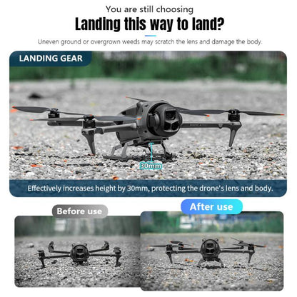 For DJI Mavic 4 Pro STARTRC Sled Anti-fall Anti-dirt Heightened Landing Gear Training Rack (Grey) - Other by STARTRC | Online Shopping UK | buy2fix