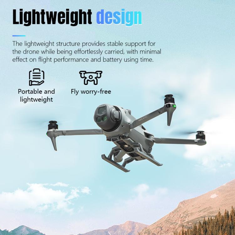 For DJI Mavic 4 Pro STARTRC Sled Anti-fall Anti-dirt Heightened Landing Gear Training Rack (Grey) - Other by STARTRC | Online Shopping UK | buy2fix