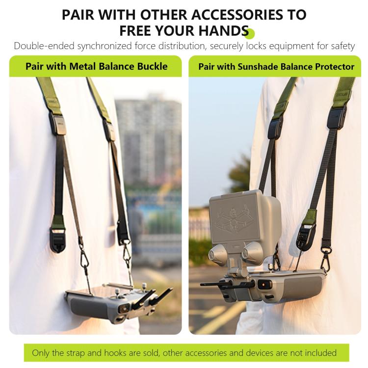 For DJI RC / RC 2 / RC Pro STARTRC QuickLink Double-Ended Neck Strap (Green) - Others by STARTRC | Online Shopping UK | buy2fix