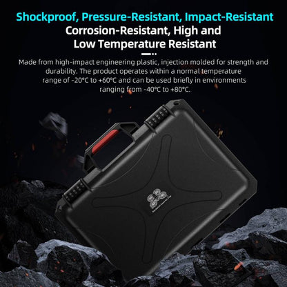 For DJI Flip STARTRC Waterproof ABS Suitcase Storage Box (Black) - Backpacks & Bags by STARTRC | Online Shopping UK | buy2fix