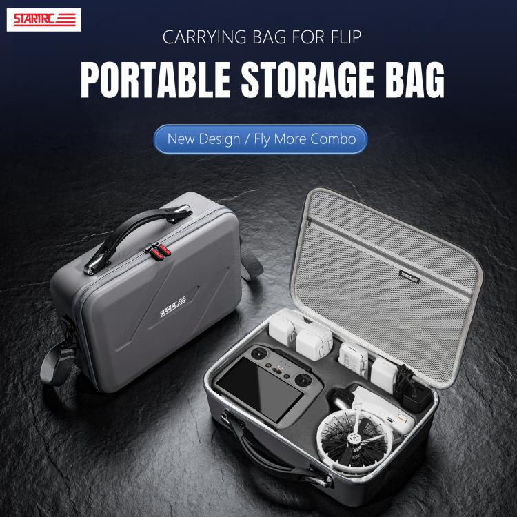 For DJI Flip STARTRC Shoulder Storage Bag Handbag (Grey) - Backpacks & Bags by STARTRC | Online Shopping UK | buy2fix