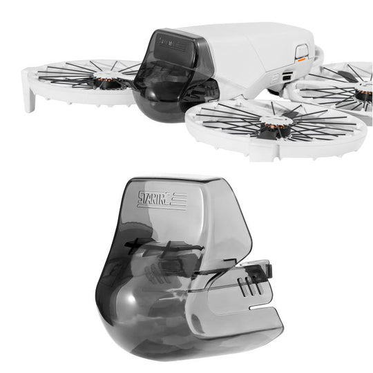 For DJI Flip STARTRC Lens Protective Cover Gimbal Cover (Transparent Black)