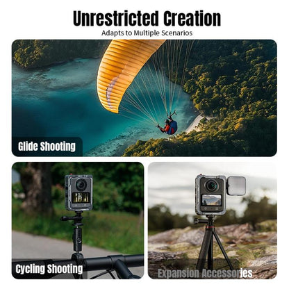 For DJI Osmo 360 STARTRC Metal Cage Frame with Cold Shoe (Grey) - Protection Frame by STARTRC | Online Shopping UK | buy2fix