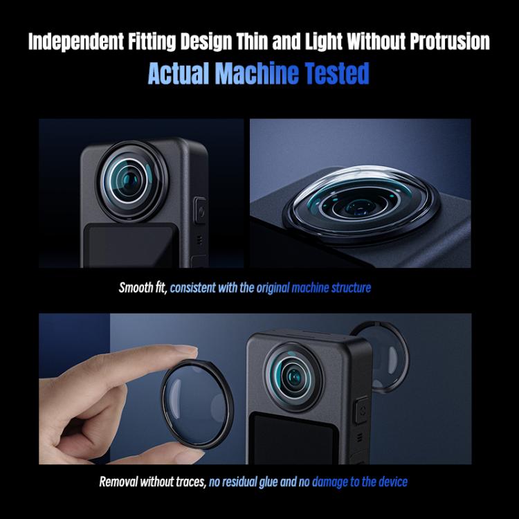 For DJI Osmo 360 STARTRC Lens Guard PC Protective Cover (Black) - Other by STARTRC | Online Shopping UK | buy2fix