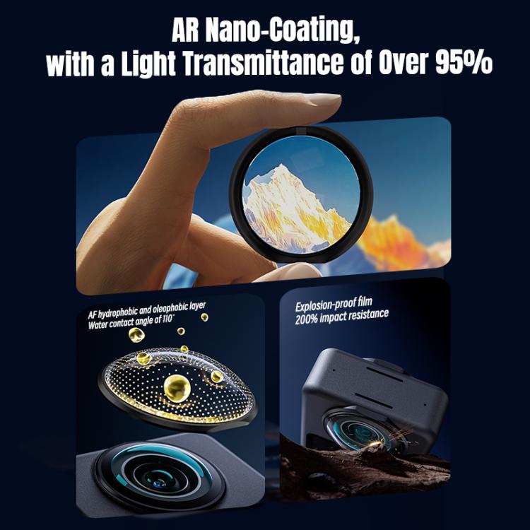 For DJI Osmo 360 STARTRC Lens Guard PC Protective Cover (Black) - Other by STARTRC | Online Shopping UK | buy2fix