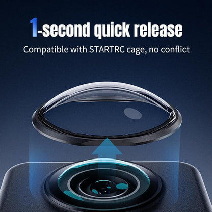 For DJI Osmo 360 STARTRC Lens Guard PC Protective Cover (Black) - Other by STARTRC | Online Shopping UK | buy2fix