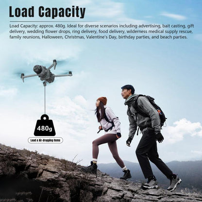 For DJI Mavic 4 Pro STARTRC Air-Dropping System Thrower Parabolic with Expansion Bracket (Black) - Holder Series by STARTRC | Online Shopping UK | buy2fix