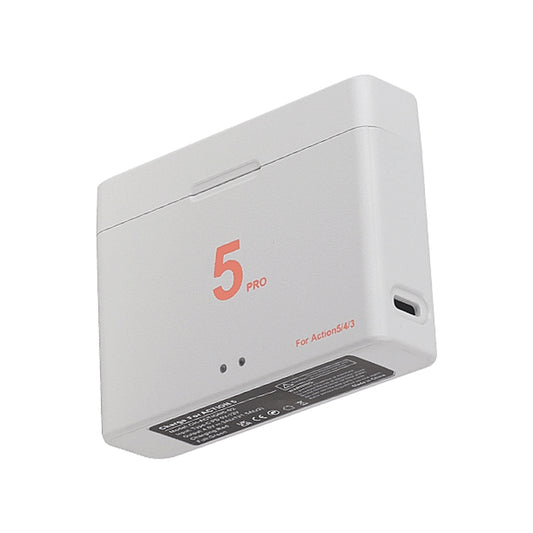 For DJI Osmo Action 5 Pro / 4 / 3 Battery Charger Box Dual-Slot Batteries Charger (White) by buy2fix