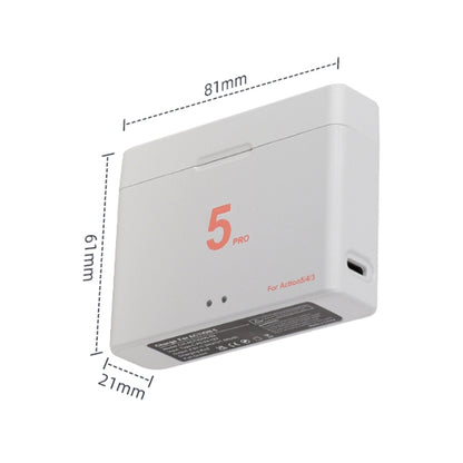 For DJI Osmo Action 5 Pro / 4 / 3 Battery Charger Box Dual-Slot Batteries Charger (White) by buy2fix