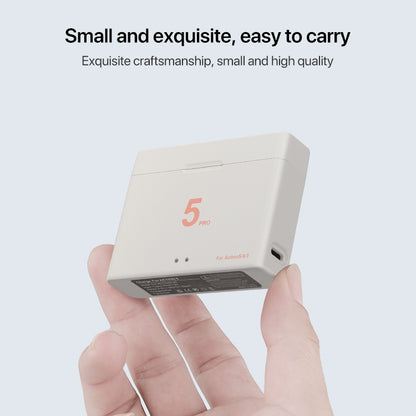 For DJI Osmo Action 5 Pro / 4 / 3 Battery Charger Box Dual-Slot Batteries Charger (White) by buy2fix