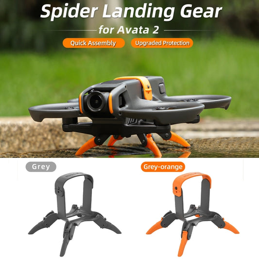 For DJI AVATA 2 Sunnylife LG797 Landing Gear Extensions Heightened Spider Gears Support Leg (Orange) by Sunnylife