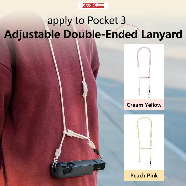For DJI Pocket 3 STARTRC Adjustable Double-Ended Neck Strap (Pink) - Others by STARTRC | Online Shopping UK | buy2fix