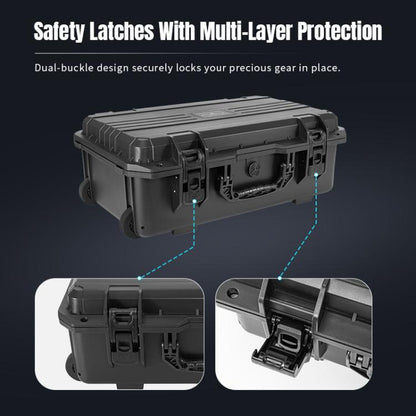 Portable Box Sealed Waterproof Trolley Suitcase For DJI Mavic 4 Pro / Mavic 3 / Air 3 (Black) - Backpacks & Bags by STARTRC | Online Shopping UK | buy2fix