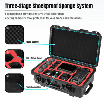 Portable Box Sealed Waterproof Trolley Suitcase For DJI Mavic 4 Pro / Mavic 3 / Air 3 (Black) - Backpacks & Bags by STARTRC | Online Shopping UK | buy2fix